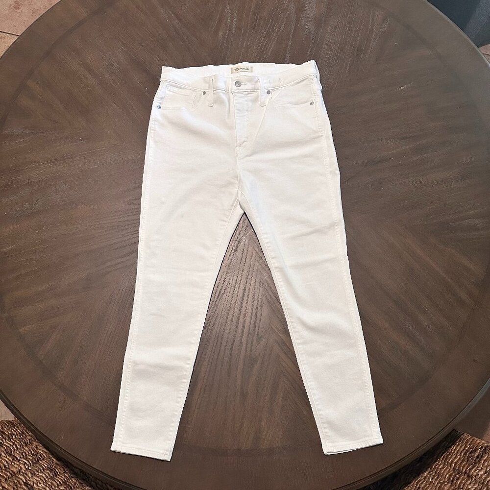 Madewell Women White Jeans 10" High Rise Skinny Size 32  New
